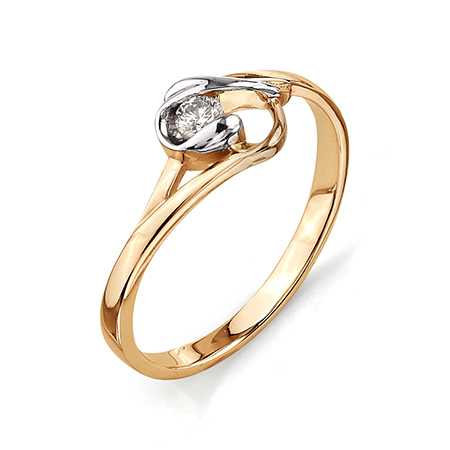 Кольцо, золото, бриллиант, Т141011568